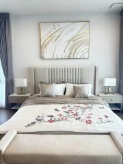 Modern bedroom with stylish decor