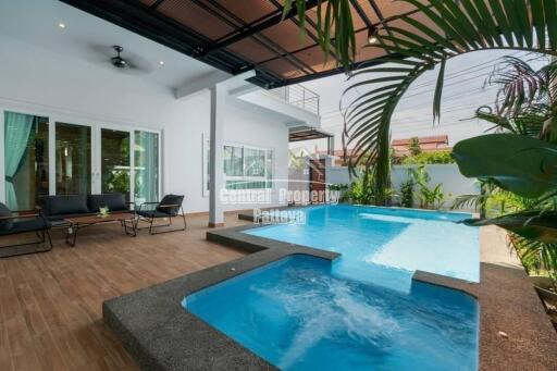 Spacious, 6 bedroom, 7 bathroom, pool villa for sale in central Pattaya.