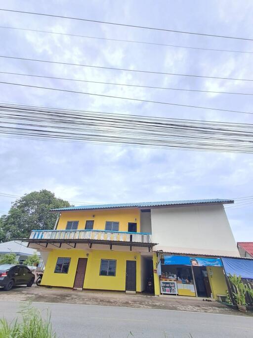 Two-story commercial and residential building