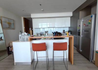 Modern kitchen with island and appliances