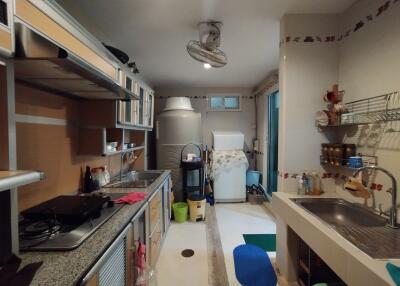 A well-organized kitchen with modern appliances