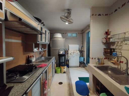 A well-organized kitchen with modern appliances