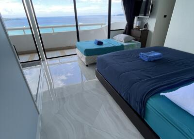 Bedroom with ocean view