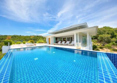 Sea and mountain view villa for sale Koh Samui