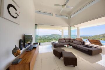 Sea and mountain view villa for sale Koh Samui