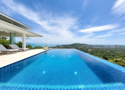 Sea and mountain view villa for sale Koh Samui