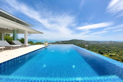 Sea and mountain view villa for sale Koh Samui