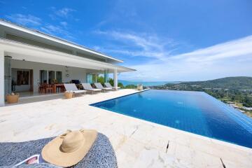 Sea and mountain view villa for sale Koh Samui