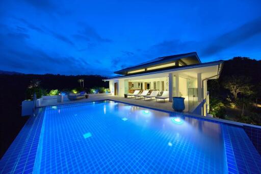 Sea and mountain view villa for sale Koh Samui