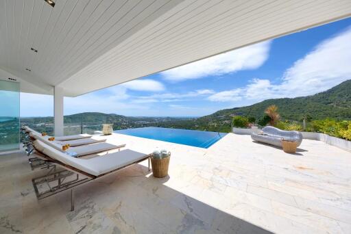 Sea and mountain view villa for sale Koh Samui