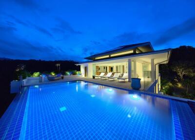 Sea and mountain view villa for sale Koh Samui