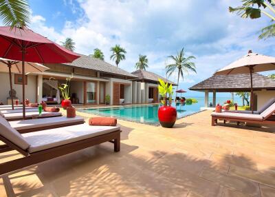 AMAZING 5-BEDROOM BEACHFRONT VILLA IN LIPA NOI