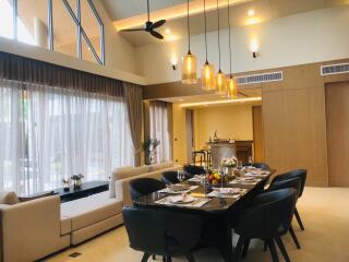 Modern dining room with elegant decor