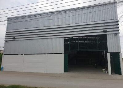 Exterior view of a commercial or industrial warehouse building