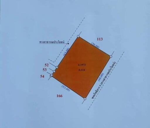 Property plot layout with measurements