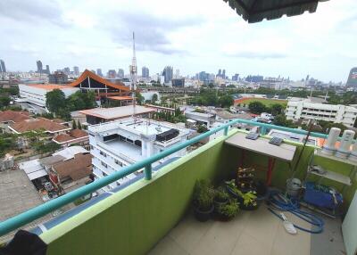 Balcony with city view