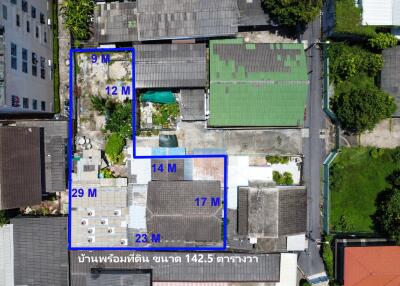 Aerial view of property layout