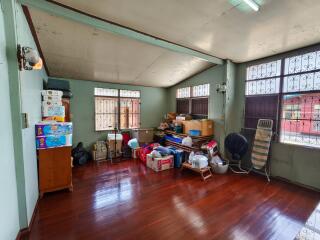 Room with stored items