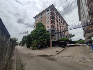 Exterior view of multi-story residential building