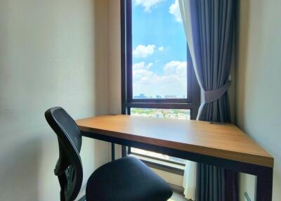 Bright study room with a view