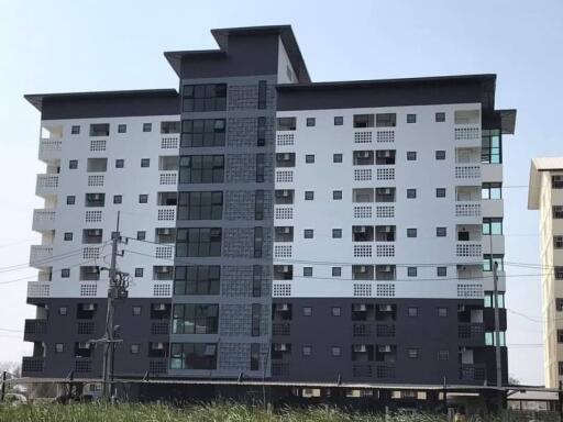 Exterior view of multi-story residential building