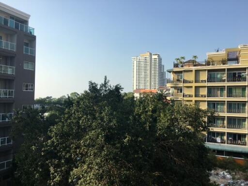 View of residential buildings with greenery