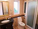 Bathroom with shower and toilet