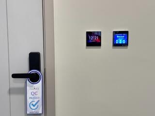 smart lock and control panel