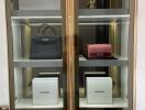 Luxury display cabinet with designer items