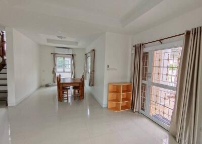 Spacious living area with dining space