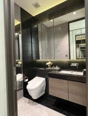 Modern bathroom with sleek design