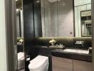 Modern bathroom with sleek design