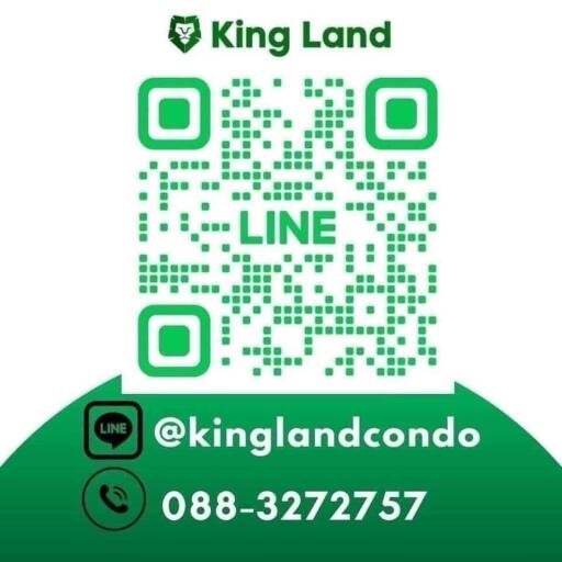 QR code and contact information for King Land real estate