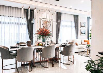 Elegant dining room with modern decor