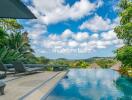 luxury pool with scenic view