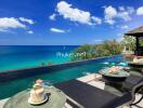 Infinity pool with ocean view