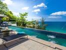 Infinity pool overlooking the ocean