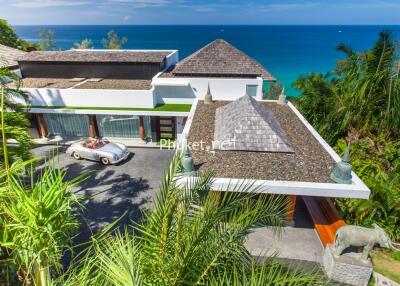 Exterior view of a luxury property with ocean view