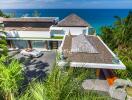 Exterior view of a luxury property with ocean view