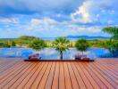 Stunning infinity pool with scenic view