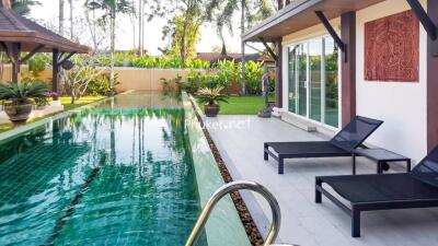 Outdoor area with swimming pool