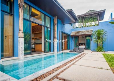 Modern house with pool and patio