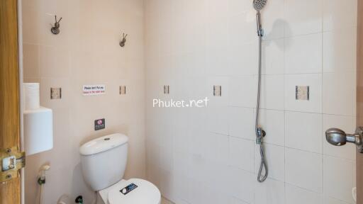 Bathroom with shower and toilet