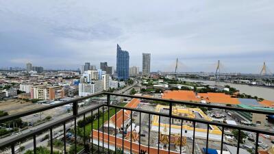 City view from the balcony