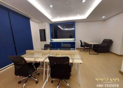 Modern office space with desks and chairs