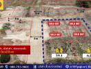 Aerial view of land plots for sale with labels and measurements