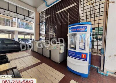 Water vending machine area in the building