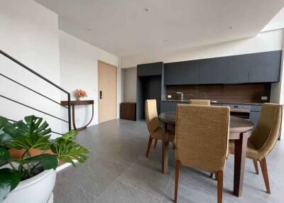 Modern kitchen and dining area