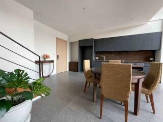 Modern kitchen and dining area