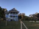 Front view of a two-story house